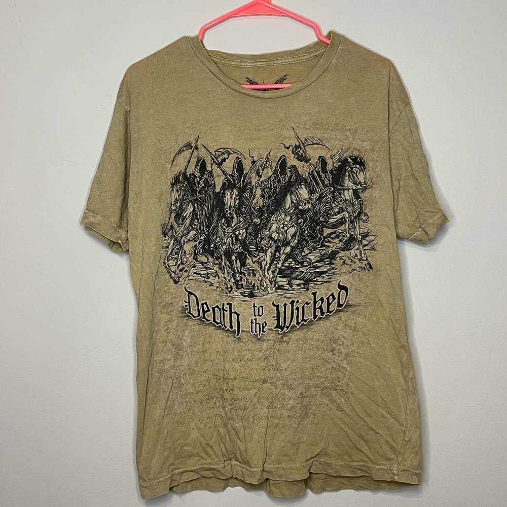 Apprime Death To The Wicked Men’s Tee Shirt Size L